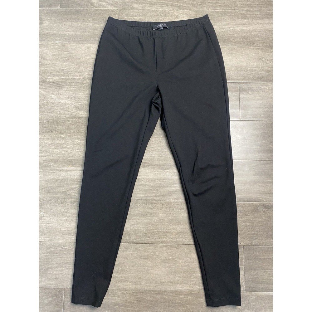 Lafayette 148 New York Women's Black Pull On Skinny Leggings Pants Size M